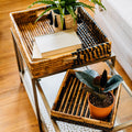 Parker Banana Leaf Tray | Handwoven Banana Leaf & Stalk | Zero Waste | Azizi Life Rwanda