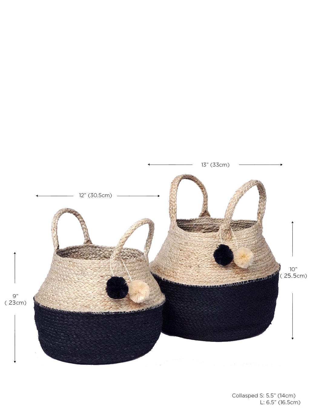 Naiya Foldable Basket Bag | Handwoven Natural-Dyed Jute | Fair Trade | KORISSA