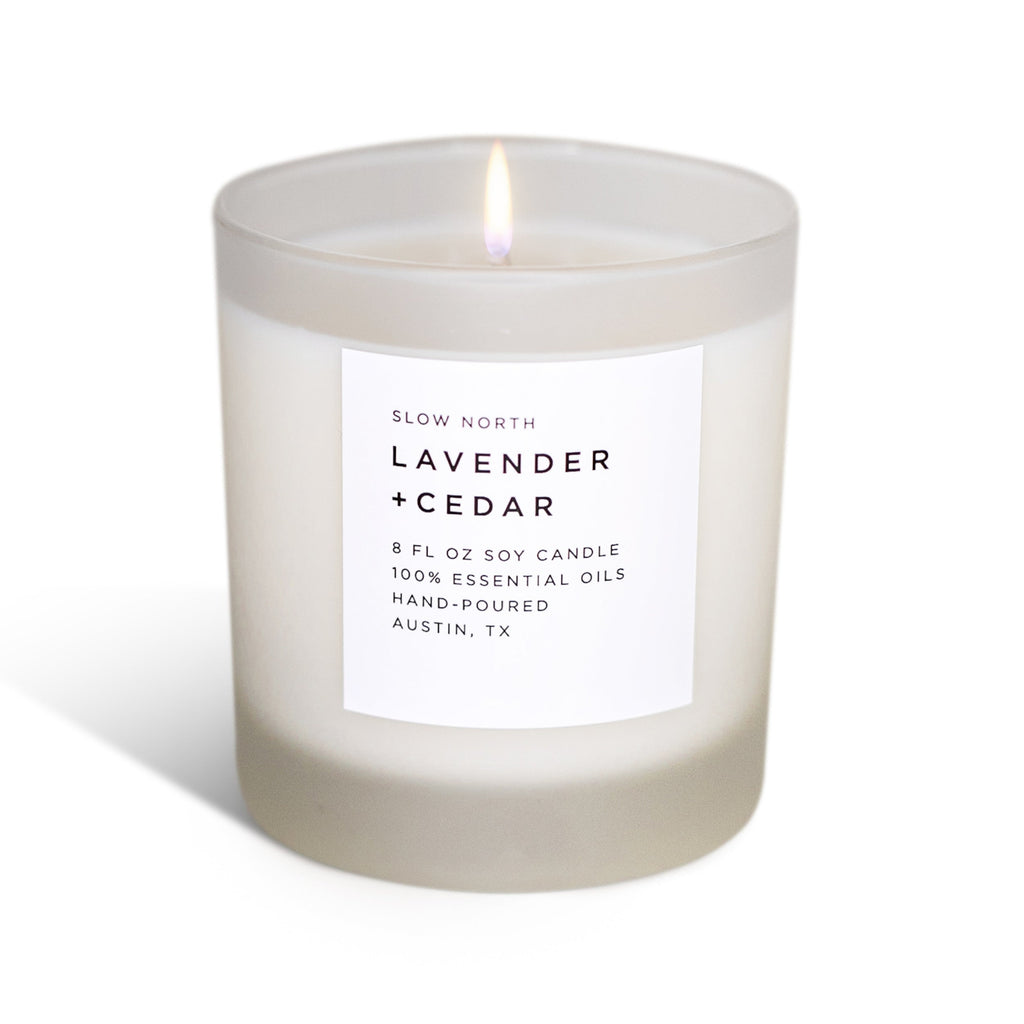 Lavender + Cedar Signature Candle | Slow North | Natural Soy Wax