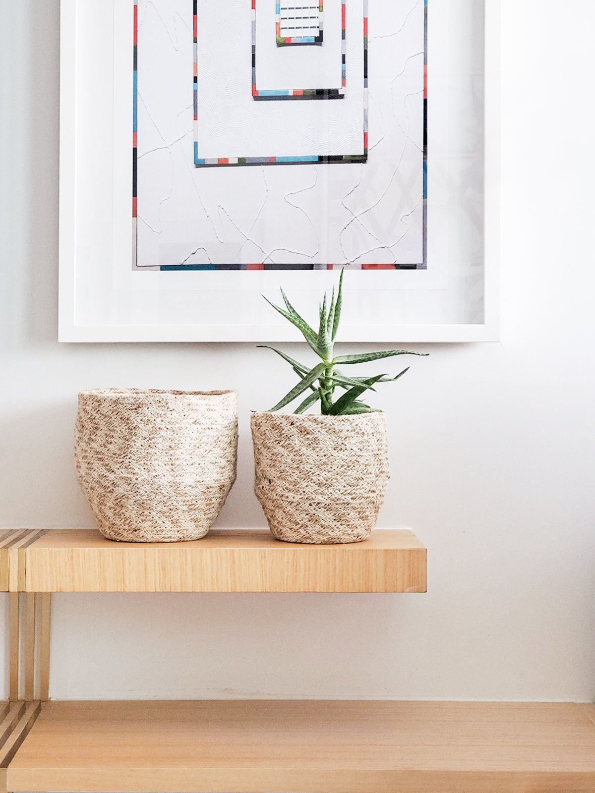 Agora Jute Storage Basket | Herringbone Weave | Small & Large | KORISSA