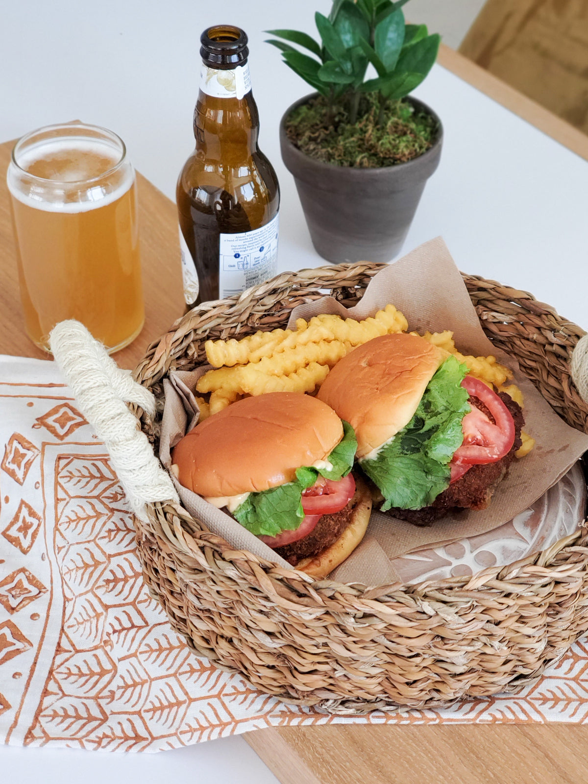 Terracotta Bread Warmer & Seagrass Basket | Owl Round | KORISSA