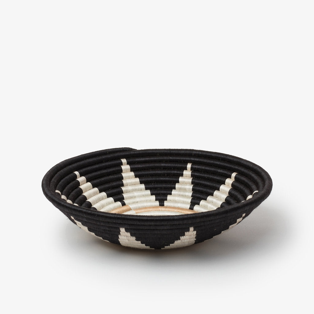Zuba Woven Bowl | 3 Sizes | Black · Teal · Blush | Wall Decor | Azizi Life | Rwanda