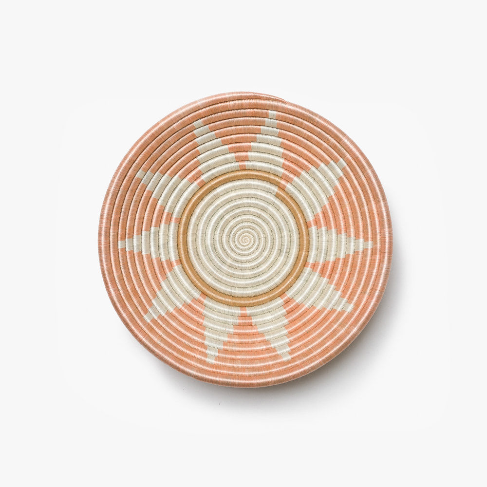 Zuba Woven Bowl | 3 Sizes | Black · Teal · Blush | Wall Decor | Azizi Life | Rwanda