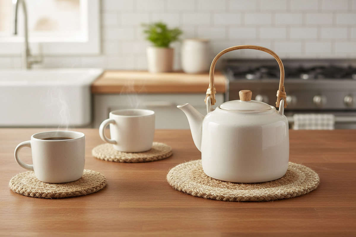 Agora Seagrass Coaster Trivet | Set of 4 | KORISSA