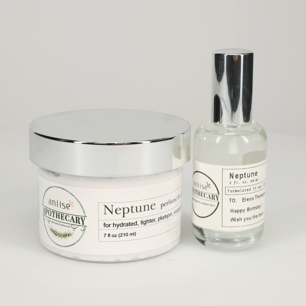 Apothecary Luxury Scent Gift Set | Perfumed Body Cream 7 oz + Fragrance Oil 2 fl oz | 4 Signature Scents