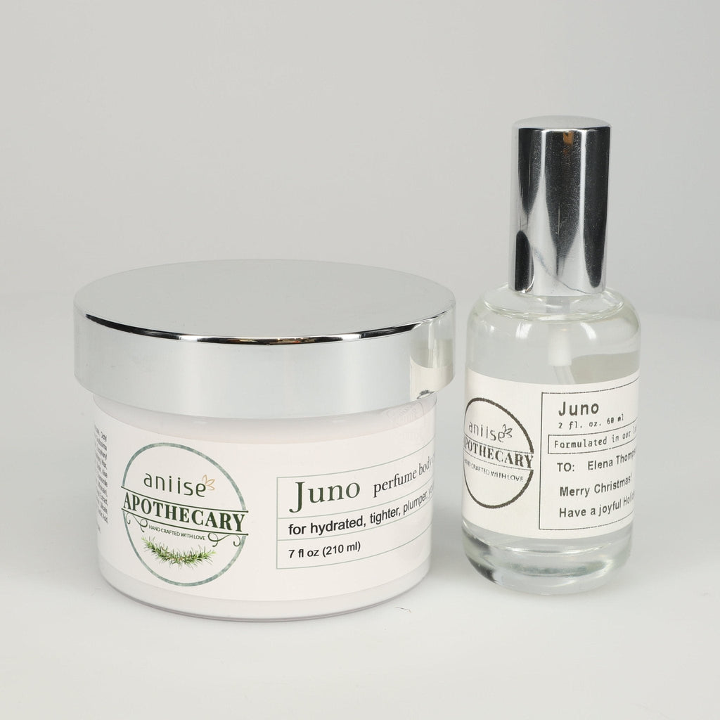 Apothecary Luxury Scent Gift Set | Perfumed Body Cream 7 oz + Fragrance Oil 2 fl oz | 4 Signature Scents