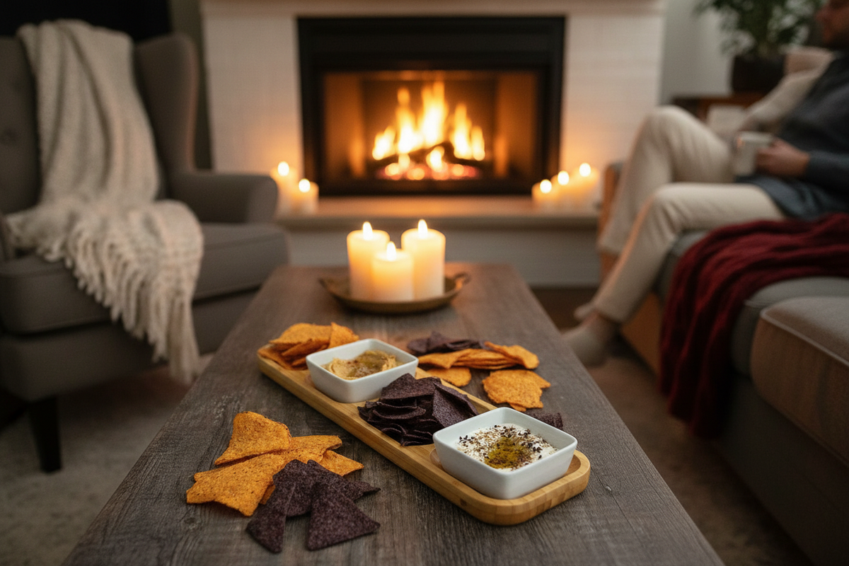Bamboo Divided Serving Tray | 17" × 4.5" | With Dip Bowls | Wilmax