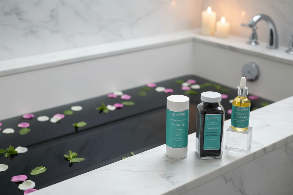 Activated Charcoal Detox Bath Set