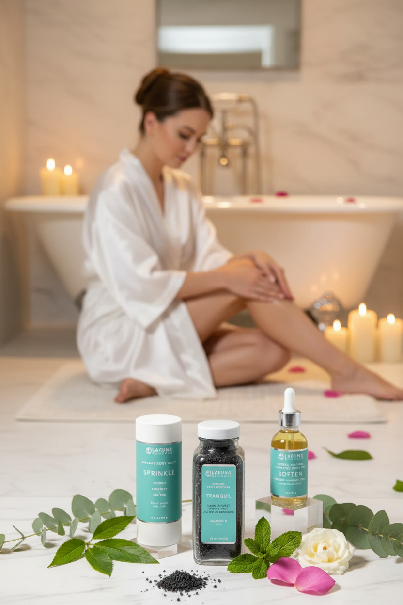 Activated Charcoal Detox Bath Set