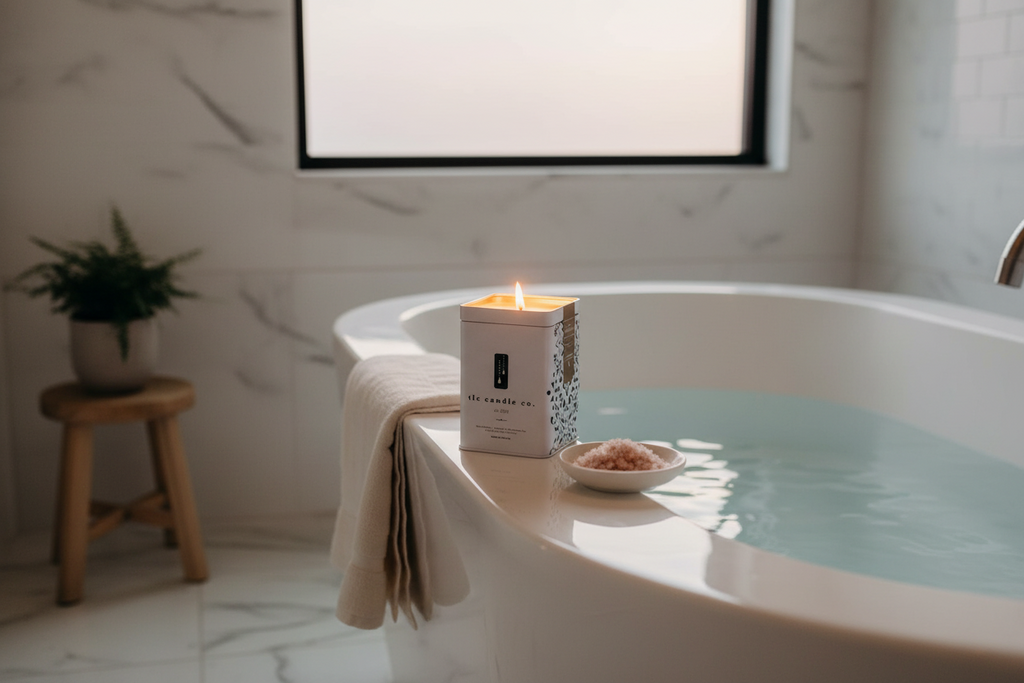 HIBERNATE Soy Candle | Patchouli, Tonka, Vanilla & Chamomile | 60hr | TLC Candle Co.