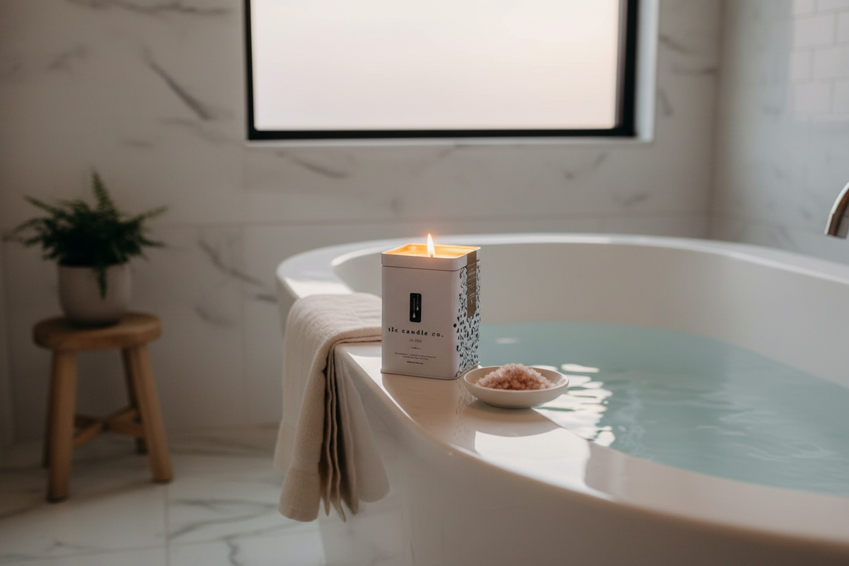 HIBERNATE Soy Candle | Patchouli, Tonka, Vanilla & Chamomile | 60hr | TLC Candle Co.