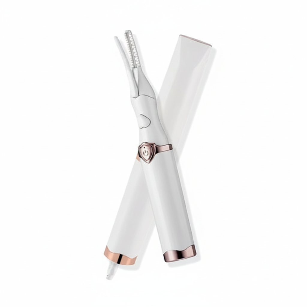 BeNat Rechargeable Electric Eyelash Curler | 3 Heat Settings | Smart LED | 24-Hour Curl
