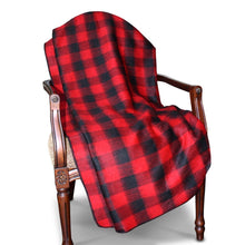 Load image into Gallery viewer, Buffalo Chex Alpaca Bed Blanket or Alpaca Throw
