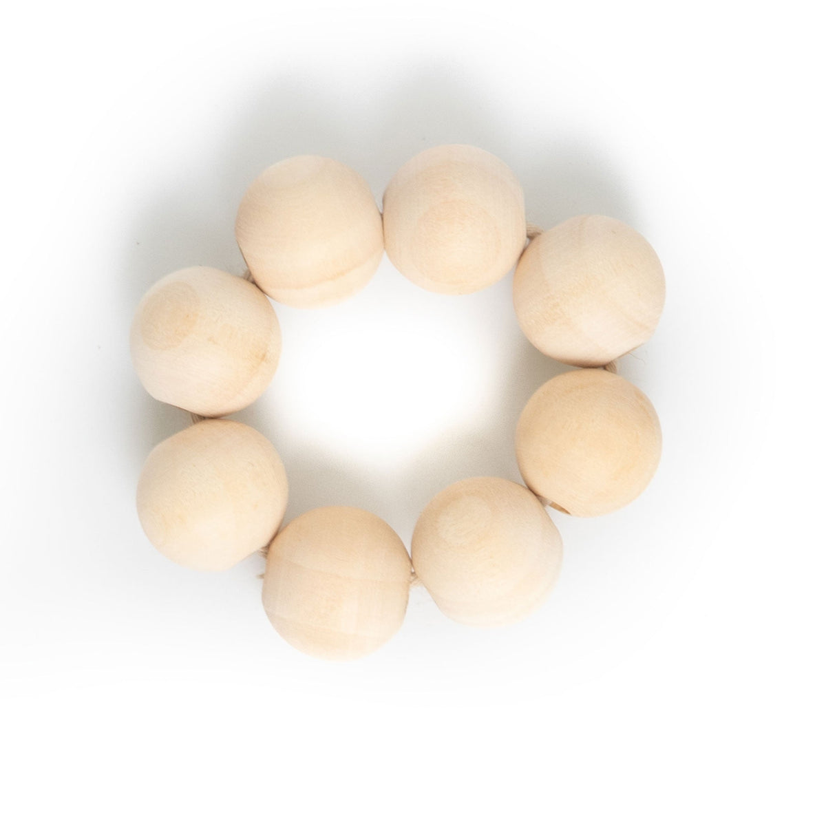 Wooden Sphere Napkin Ring Set of 4 | Natural Wood | Handcrafted | Tallo de Olivo | Colombia