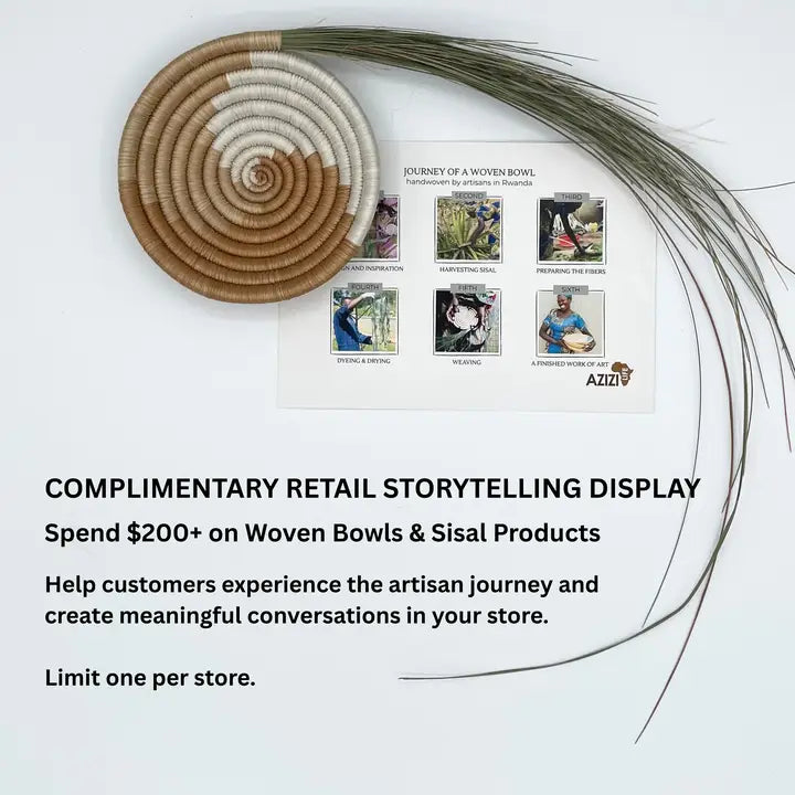 Bariku Woven Bowl | Sisal Spiral | Small & Medium | Azizi Life | KORISSA