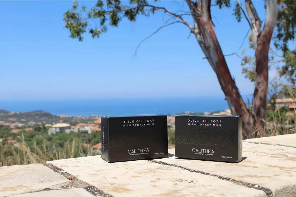 Calithea 3-Pack Natural Olive Oil Soap with Donkey Milk