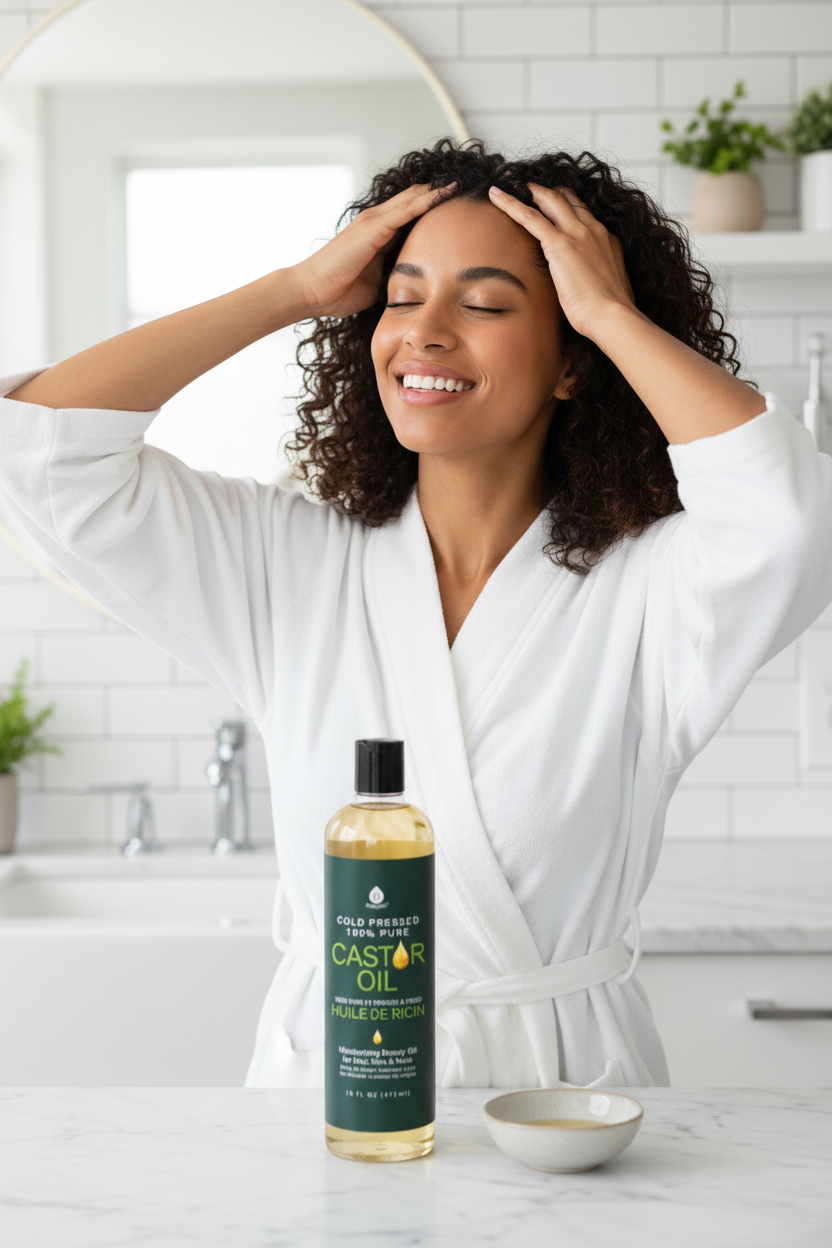 100% Pure Cold Pressed Castor Oil 16 Oz