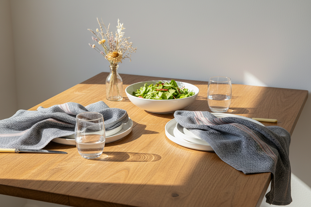 Boma Napkins Set of 4 | Cardamom | Handwoven Cotton | Southern Africa | Mungo