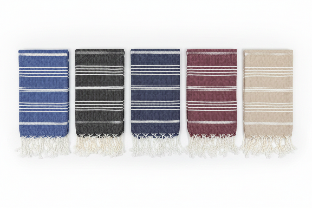 Classic Turkish Hand Towel | 36” × 22” | 100% Turkish Cotton | SLATE + SALT