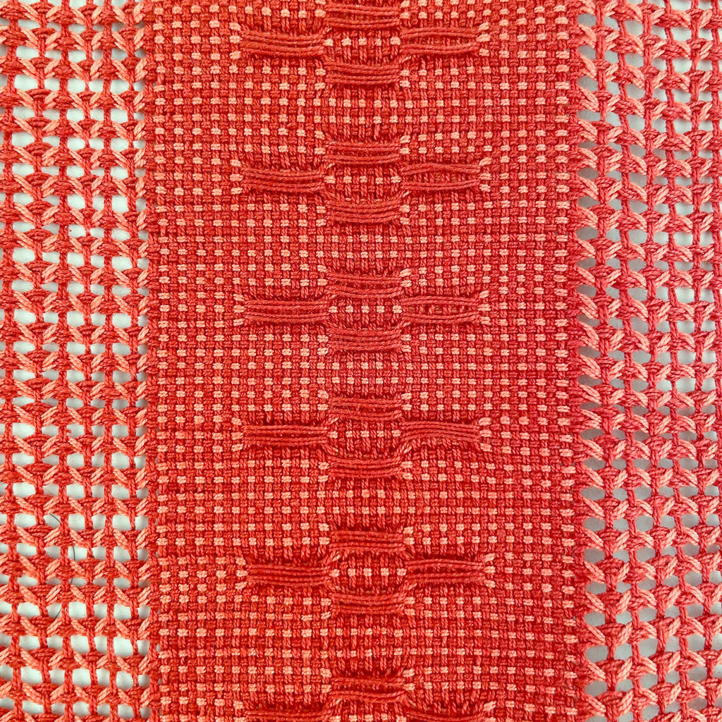 Chemin de table Calado en Terracotta