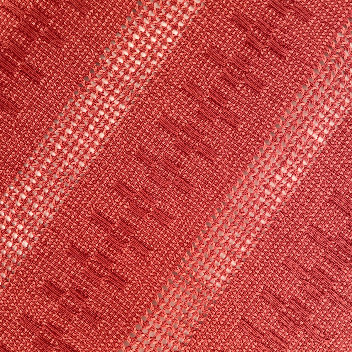 Chemin de table Calado en Terracotta