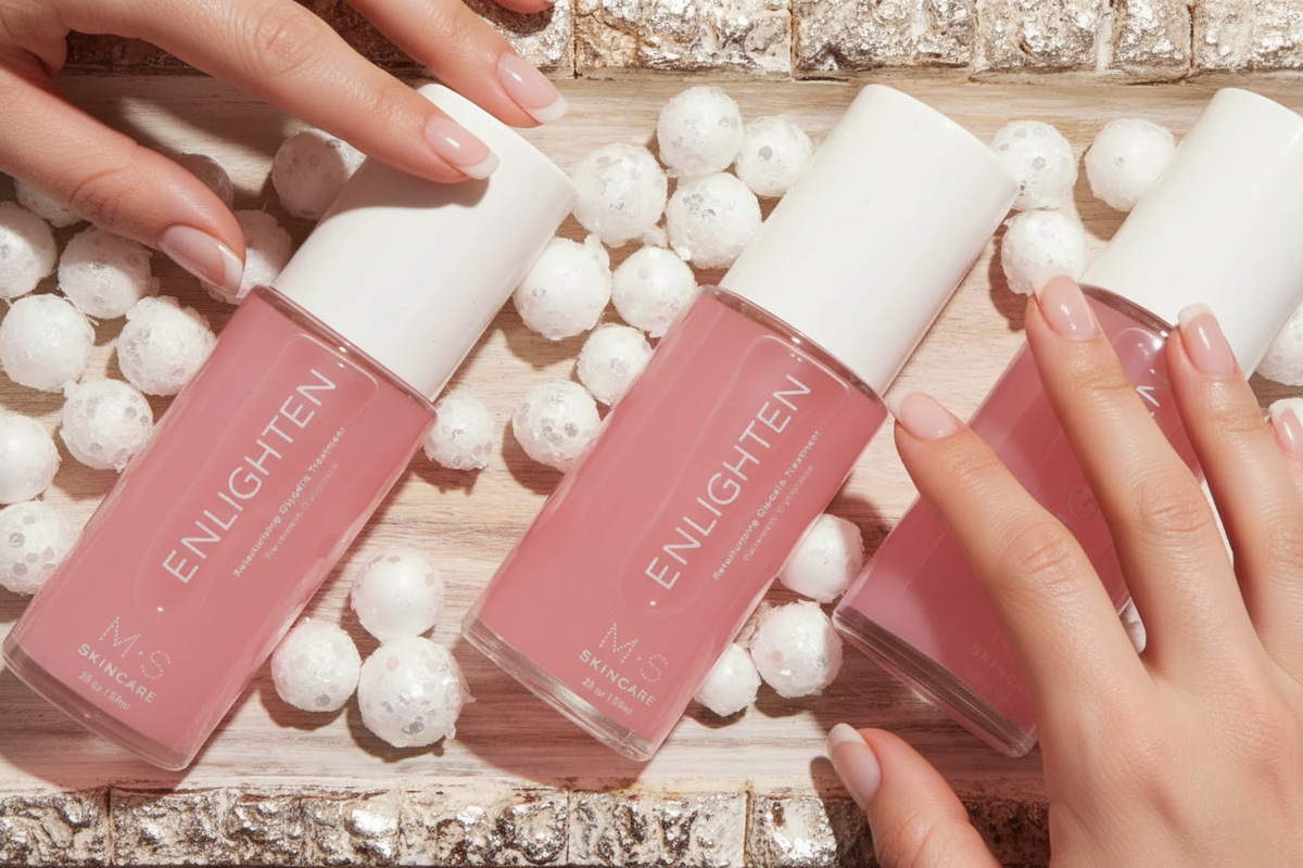 ENLIGHTEN | Glycolic Acid Re-Texturizing Treatment | Red Seaweed + Hibiscus + Rose | 2 fl oz