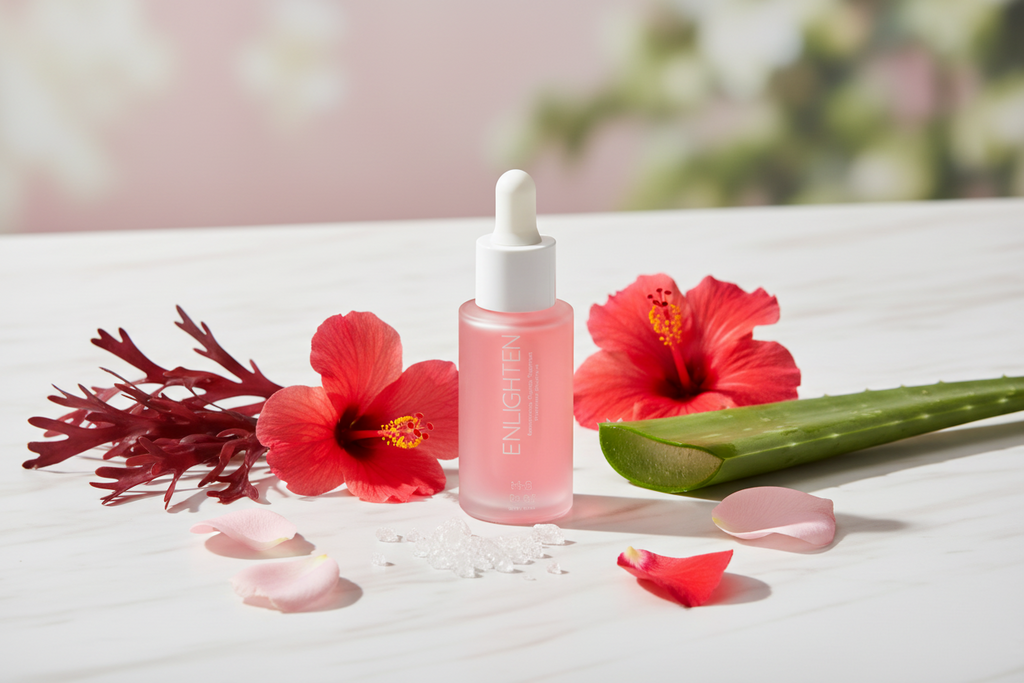 ENLIGHTEN | Glycolic Acid Re-Texturizing Treatment | Red Seaweed + Hibiscus + Rose | 2 fl oz