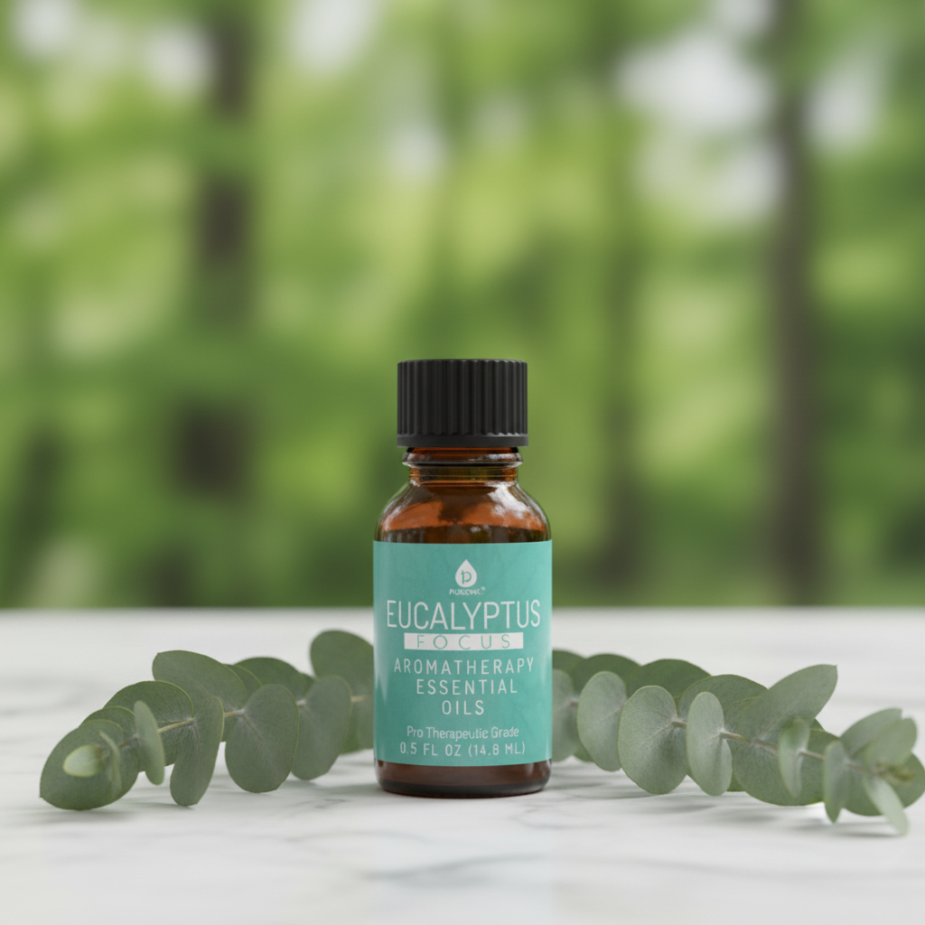 Pursonic 3-Pack Aromatherapy Essential Oils | Lavender, Eucalyptus & Frankincense