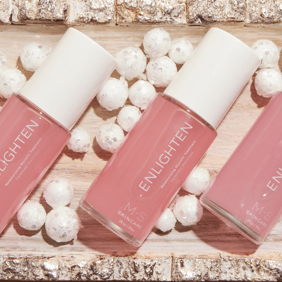 ENLIGHTEN | Glycolic Acid Re-Texturizing Treatment | Red Seaweed + Hibiscus + Rose | 2 fl oz