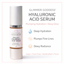 Load image into Gallery viewer, Organic Hyaluronic Acid Serum – Plumping Hydration 1 oz.
