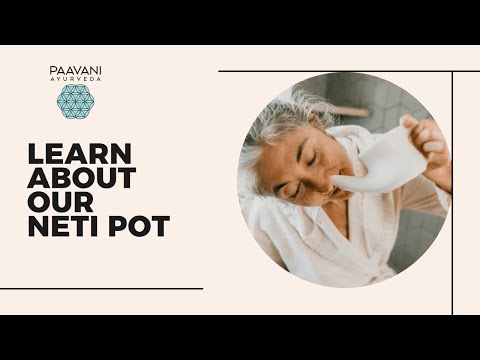 Ceramic Neti Pot | Ayurvedic Nasal Cleansing Tool | PAAVANI Ayurveda