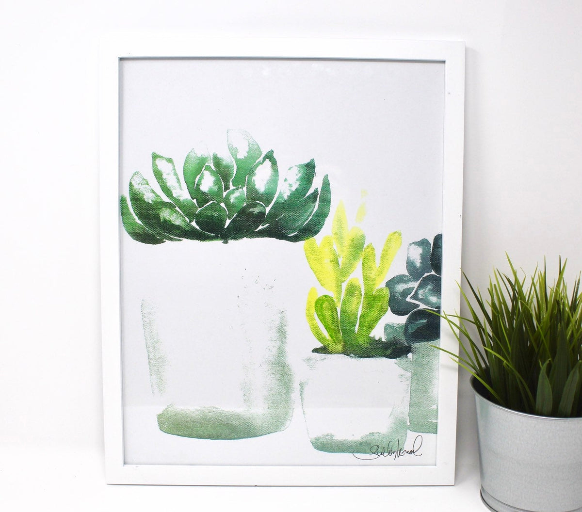 Succulent Art Print | Set of 4 | 11” × 14” | Shelby Kregel