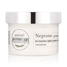 Aniise Apothecary Neptune Perfumed Body Cream 7 oz - white glass jar with silver lid, luxury fragrance body moisturizer
