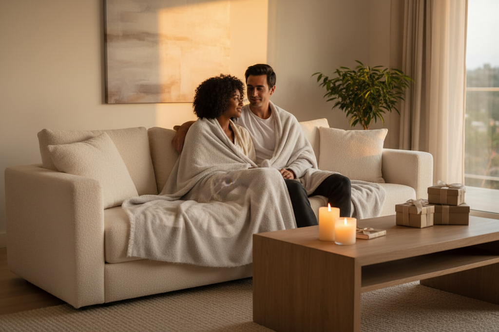 Infinite Love Throw Blanket | BIG LOViE | 48" × 72"