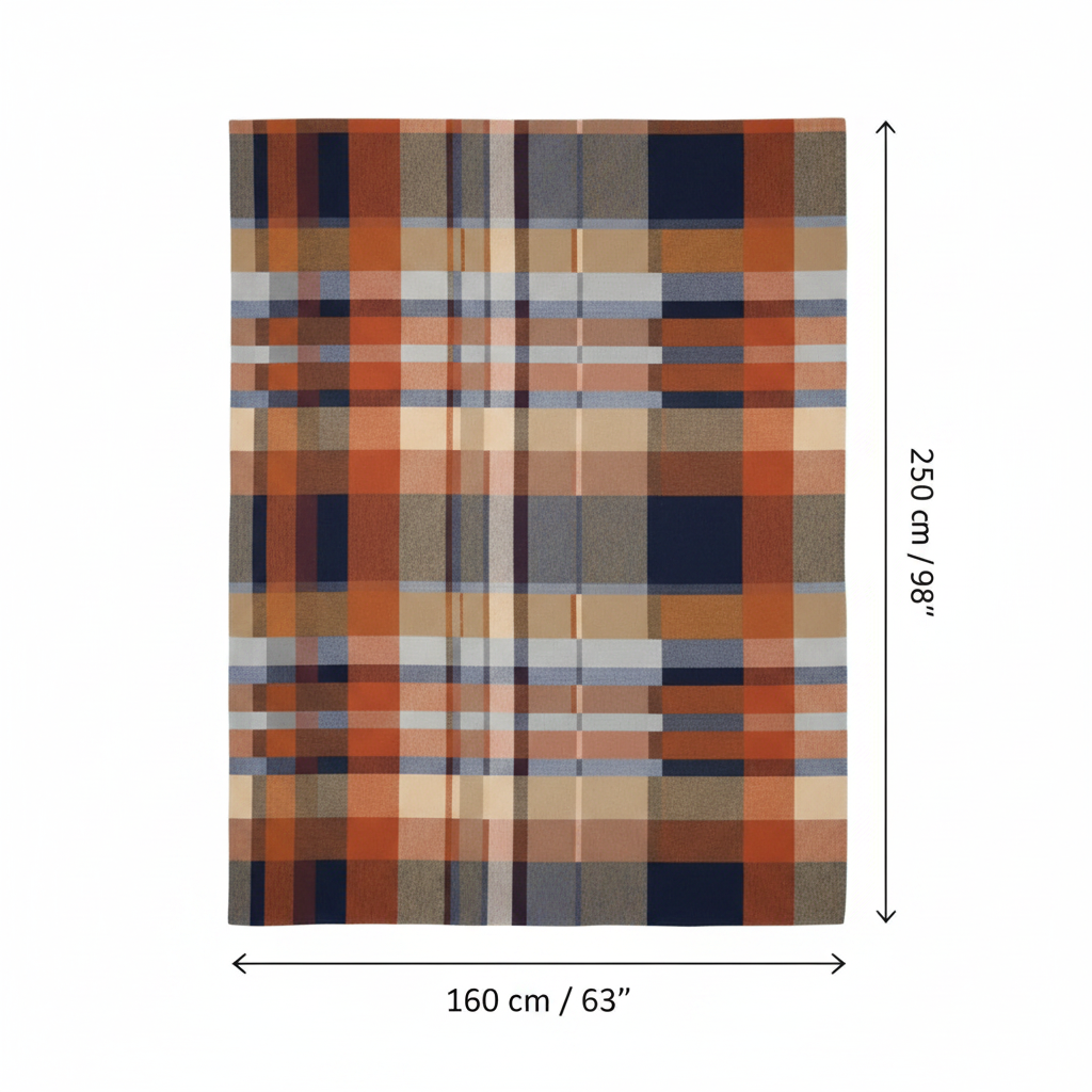 Mungo Doublecloth Throw "Karoo" | 100% Cotton | GOTS & Fair Trade | Mungo Mill