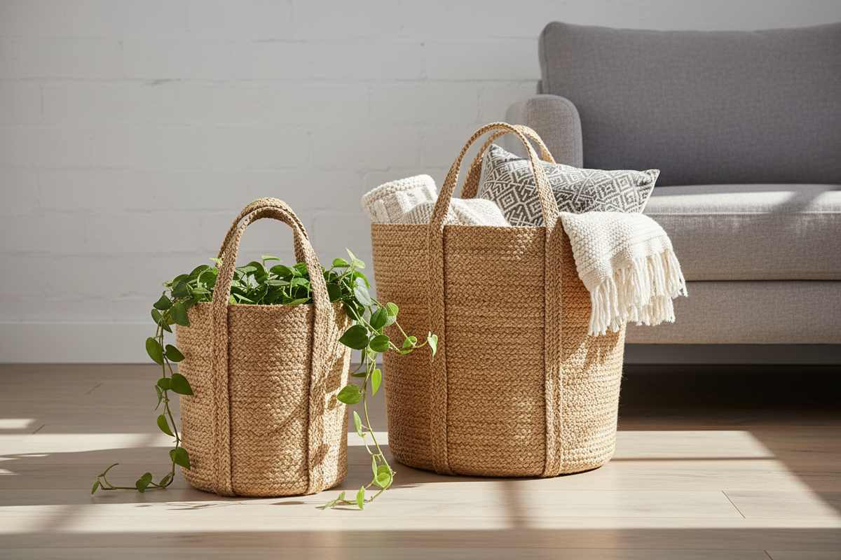 Kata Basket with handle - Natural
