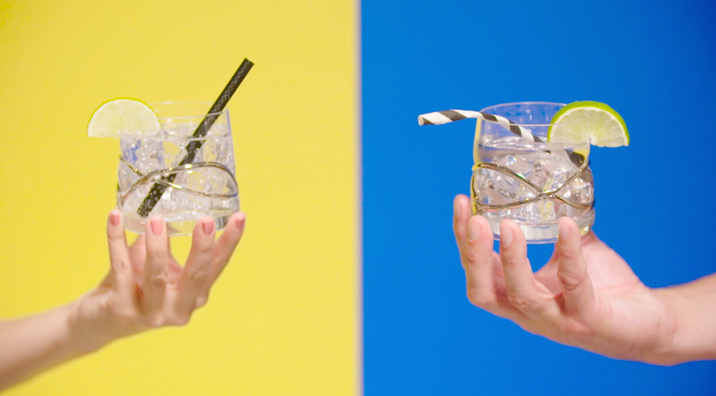 LUSTIR Short Straw Kit | Reusable Glass Straws | Set of 4