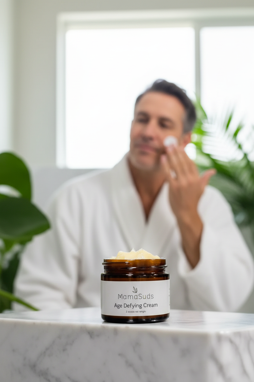 MamaSuds Natural Moisturizing Cream | Rosehip & Grapeseed | EWG Rated 1 | 2 oz Glass Jar