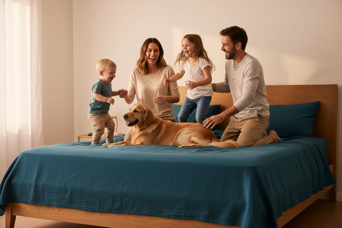 Marcel Linen Sheet Set | Adriatic | French Flax | SUNDAY MORNING