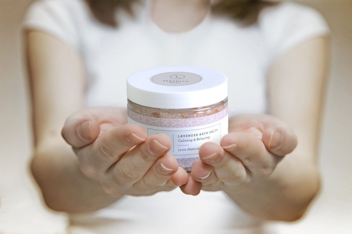 Lustir Lavender Natural Bath Salt Soak | Dead Sea, Epsom & Himalayan Salts