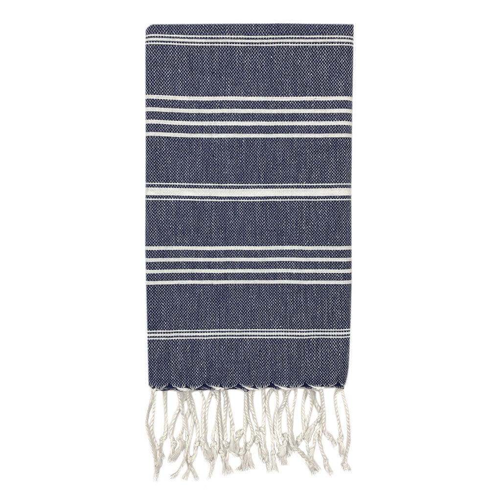 Classic Turkish Hand Towel | 36” × 22” | 100% Turkish Cotton | SLATE + SALT