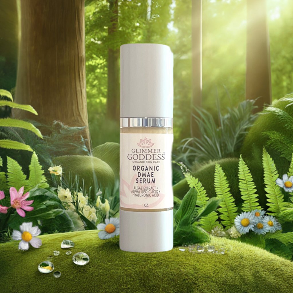 Glimmer Goddess Organic DMAE Firming Serum | DMAE + Alpha Lipoic Acid | 1 oz