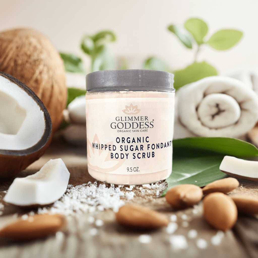 Organic Whipped Sugar Body Scrub 10 oz | Glimmer Goddess