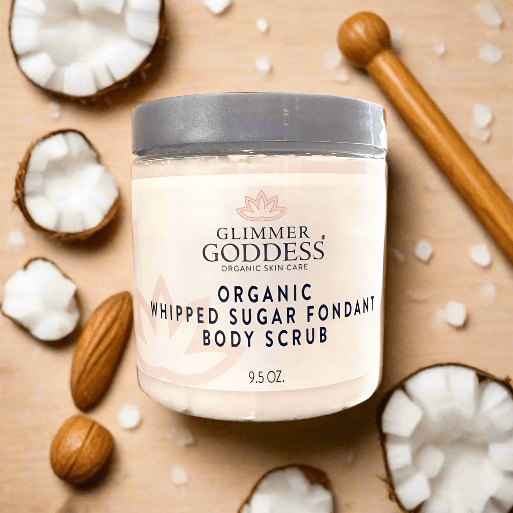 Organic Whipped Sugar Body Scrub 10 oz | Glimmer Goddess