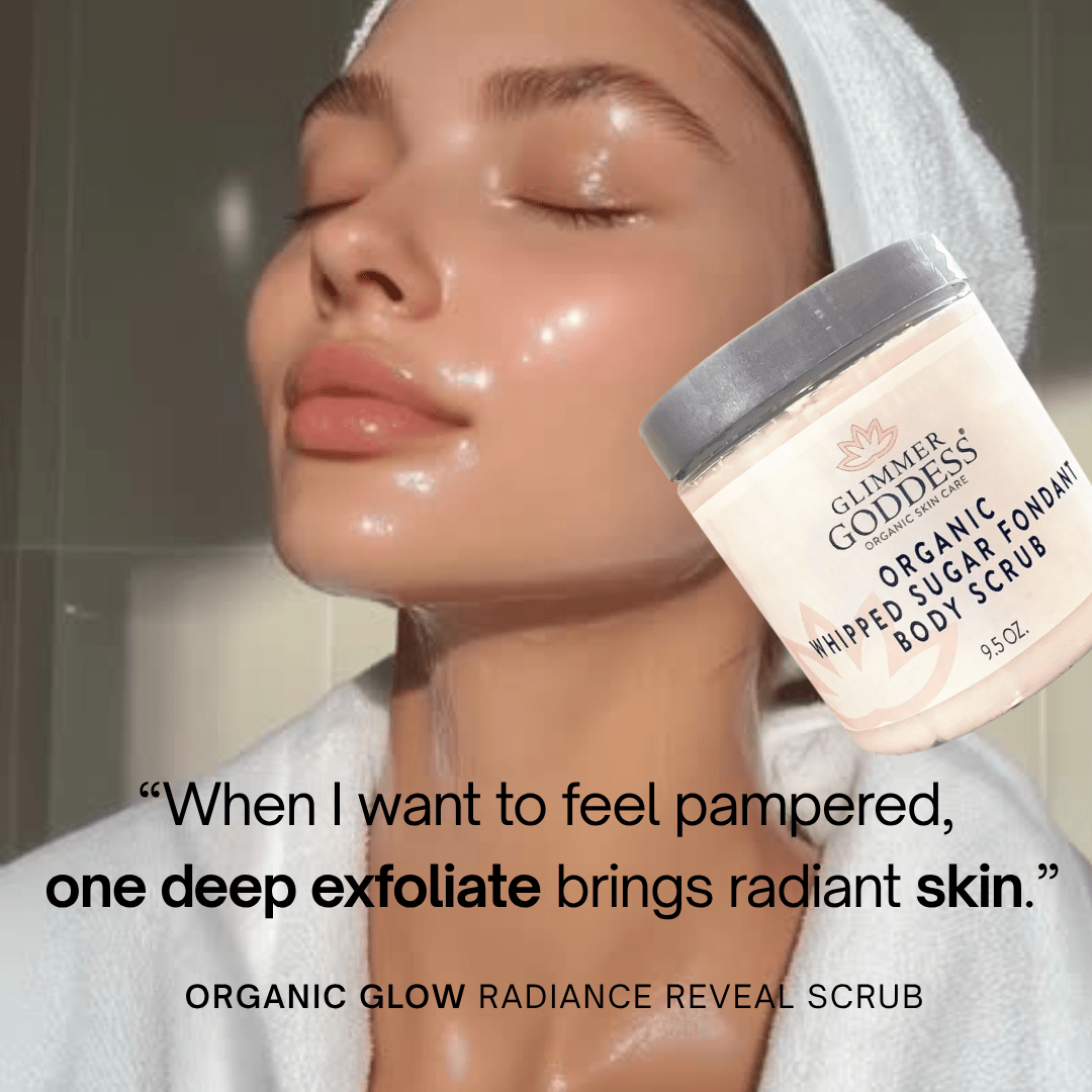 Organic Whipped Sugar Body Scrub 10 oz | Glimmer Goddess