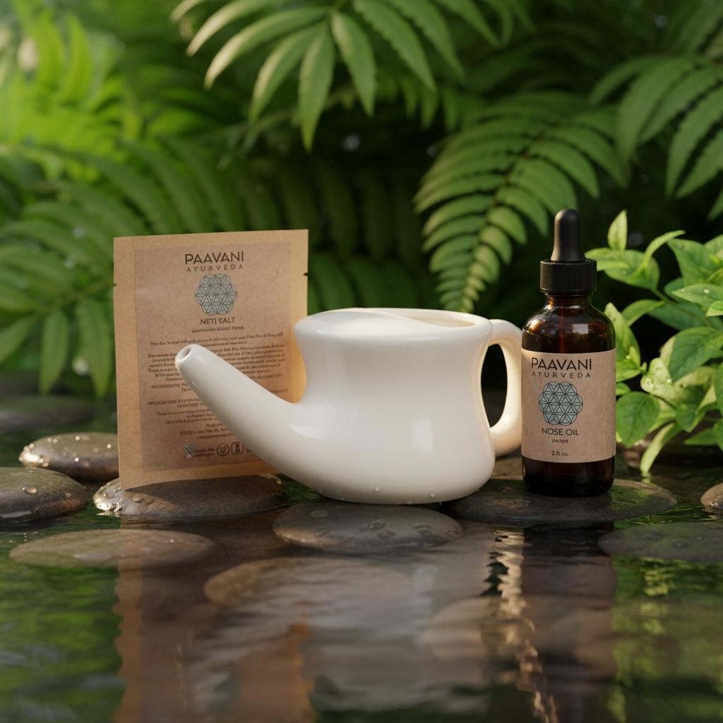 Nasal Care Ritual | Ayurvedic Neti & Nasya Kit | PAAVANI Ayurveda