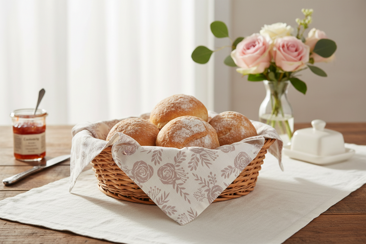 Pastel Rose Tea Towel | 18” × 30” | Cotton Twill | Lauren Ullrich Art