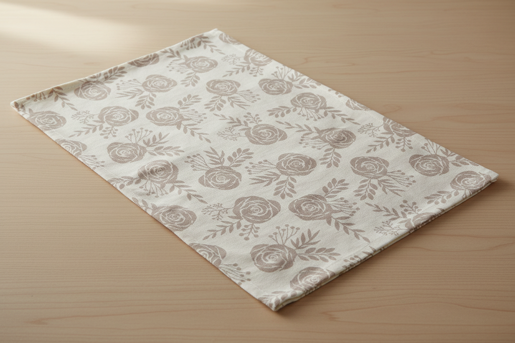 Pastel Rose Tea Towel | 18” × 30” | Cotton Twill | Lauren Ullrich Art