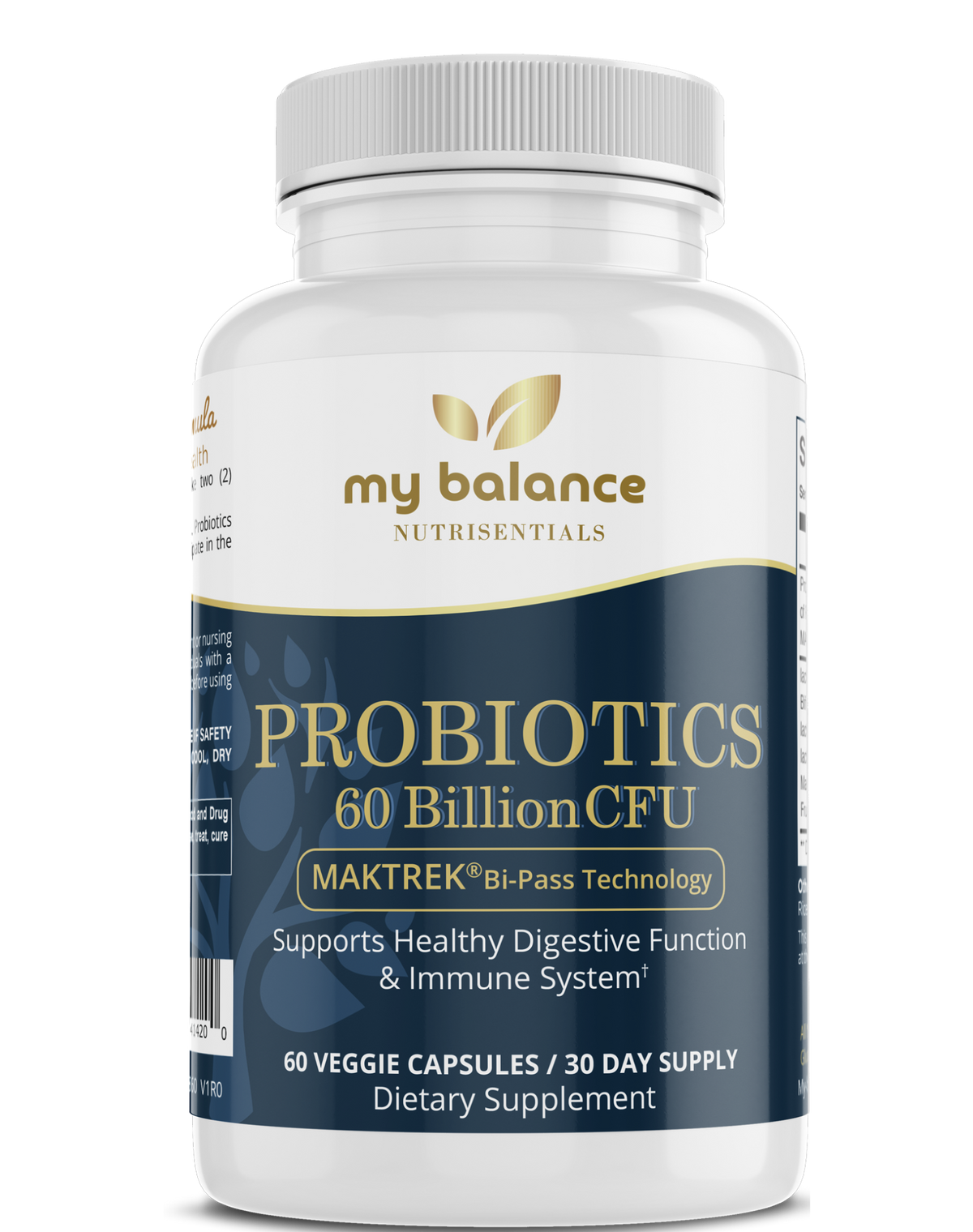 Probiotics 60B | With FOS & MAKTREK® | My Balance