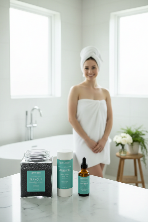 Activated Charcoal Detox Bath Set